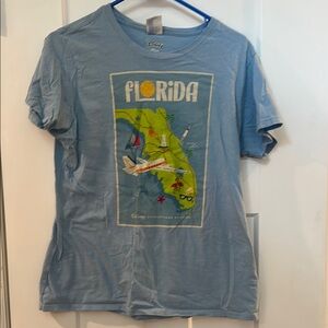 Disney Blue Florida Short Sleeve Tee
